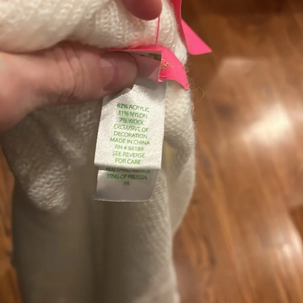 Lilly Pulitzer Kip Wrap Poncho Coconut Love Toss small/medium - Picture 10 of 10